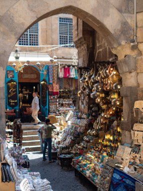 Kudüs, İsrail 'deki eski bir pazar.