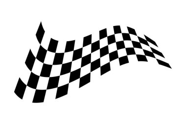 Yarış bayrağı. Yarış bayrağı vektör simgesi. Son bayrak. Vektör tasarımı illüstrasyonu