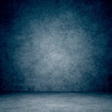 Mavi dizayn edilmiş grunge dokusu. Metin veya resim için alanı olan klasik arkaplan