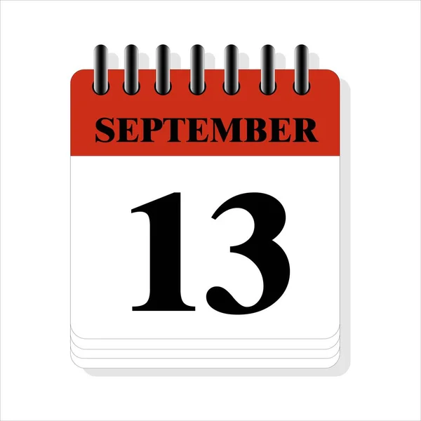 September Calendar Date Design Stock Vector by ©MJD_Studio 682803158