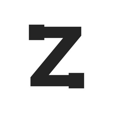 Z Harfi İnşaat Servisi ve Mimari Logo Şablonu Çizim Tasarımı