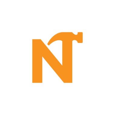 İlk harf N Hammer Logo Tasarımı İlham