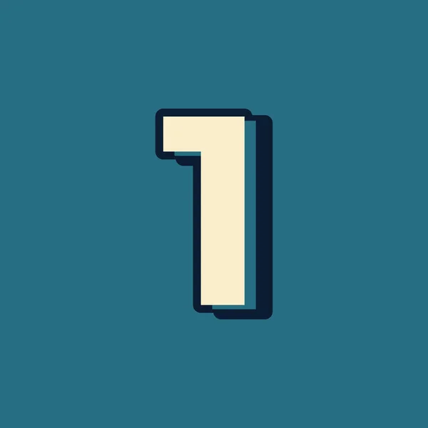 Vintage Retro Style Alphabet Number Διάνυσμα Λογότυπου Πρότυπο Γραμματοσειράς Uppercase — Διανυσματικό Αρχείο