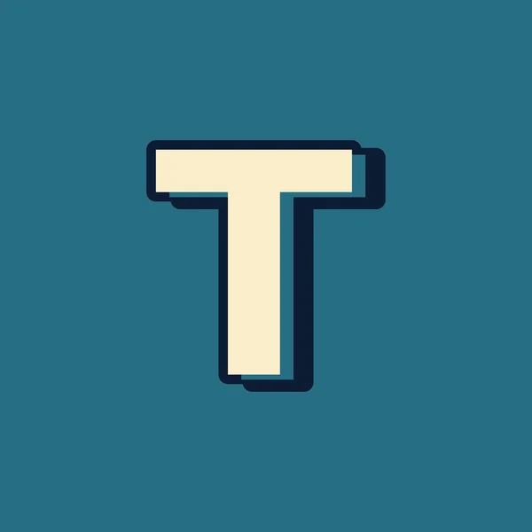 Vintage Retro Style Alphabet Letter Logo Διάνυσμα Πρότυπο Γραμματοσειράς Uppercase — Διανυσματικό Αρχείο