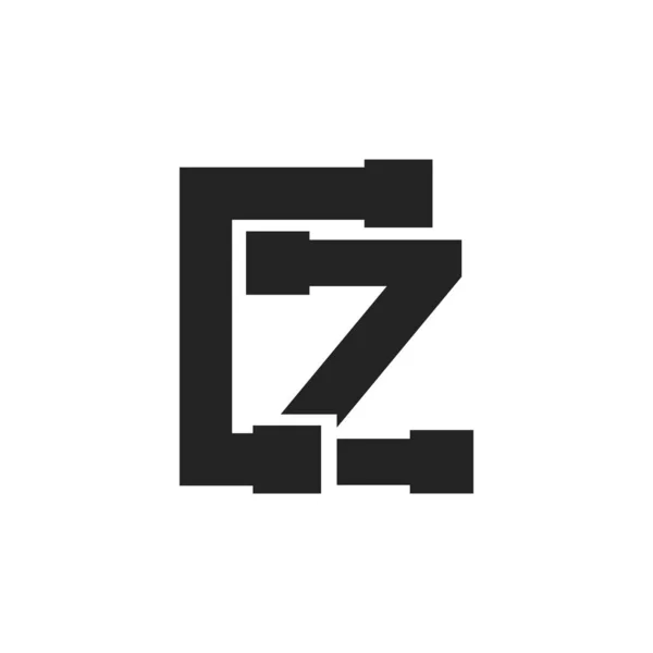字母Z施工服务及建筑标志模板图解设计 — 图库矢量图片