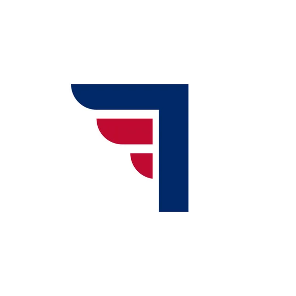 Alphabet Lettre Avec Fast Wings Logo Élément Conception Sur Fond — Image vectorielle
