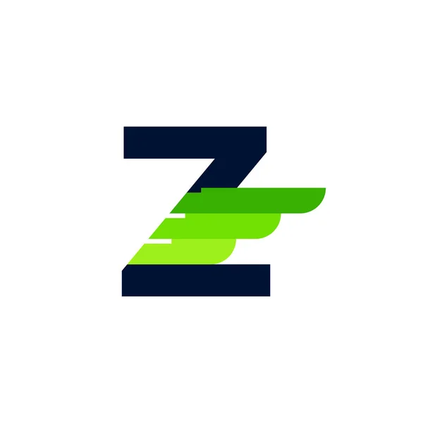 Abstract Eerste Letter Wing Strip Monogram Logo Bruikbaar Voor Business — Stockvector