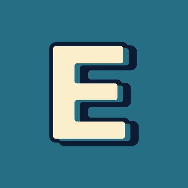 Vintage Retro Style Alphabet Letter Logo Vector Med Uppercase Font — Stock vektor