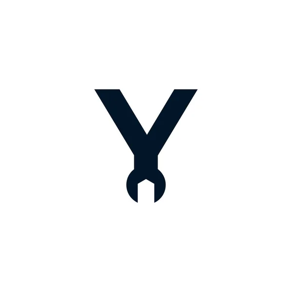 Harf Anahtarı Logo Tasarımı Lham Verici — Stok Vektör