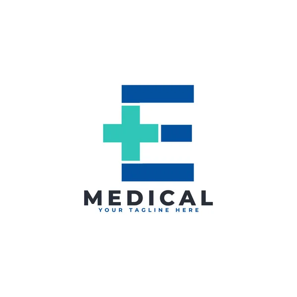 List Cross Logo Nadaje Się Zastosowań Biznesowych Naukowych Medycznych Szpitalnych — Wektor stockowy