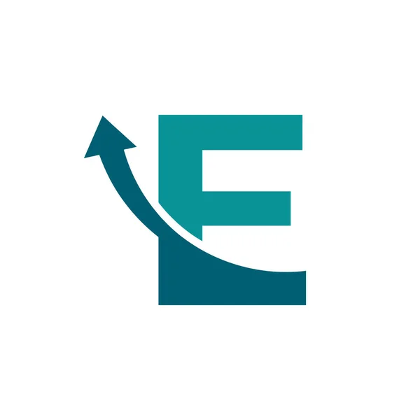 Initiële Letter Arrow Logo Symbool Goed Voor Bedrijf Reizen Opstarten — Stockvector