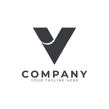 Yaratıcı Soyut Başlangıç Harfi V Logosu Modern ve Zarif. Siyah Geometrik Ok Biçimi. İş ve Marka Logoları için kullanılabilir. Düz Vektör Logo Tasarım Fikir Şablonu Elemanı. Eps10 Vektörü