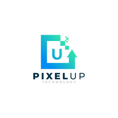 Arrow Piksel Logo Tasarımı İlham Veren İlk Harf U