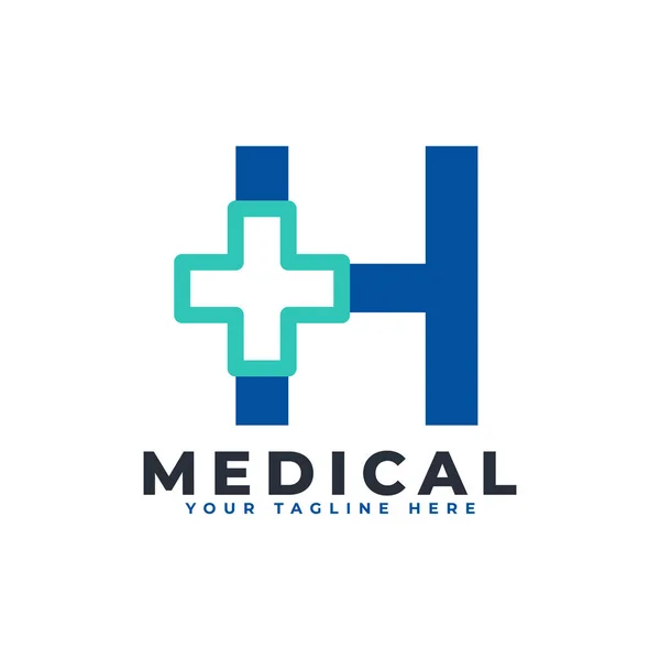 Letra Cruz Más Logotipo Logos Negocios Ciencia Salud Medicina Hospitalidad — Archivo Imágenes Vectoriales