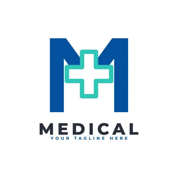 Litera Cross Logo Nadaje Się Zastosowań Biznesowych Naukowych Medycznych Szpitalnych — Wektor stockowy