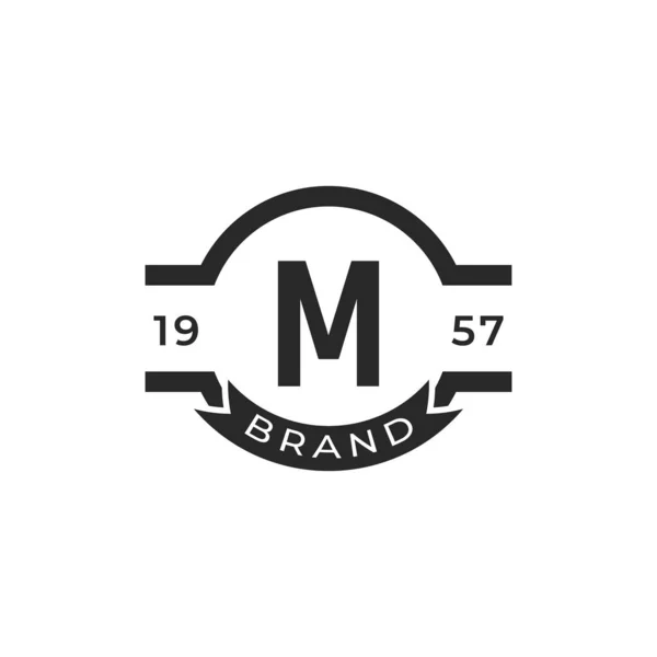 Vintage Insignia Letter Logo Design Template Element Підходить Ідентифікації Етикетки — стоковий вектор