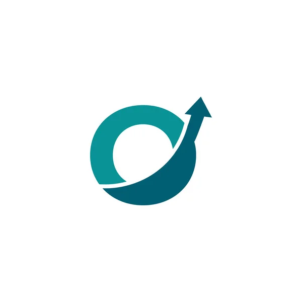 Eerste Letter Arrow Logo Symbool Goed Voor Bedrijf Reizen Opstarten — Stockvector
