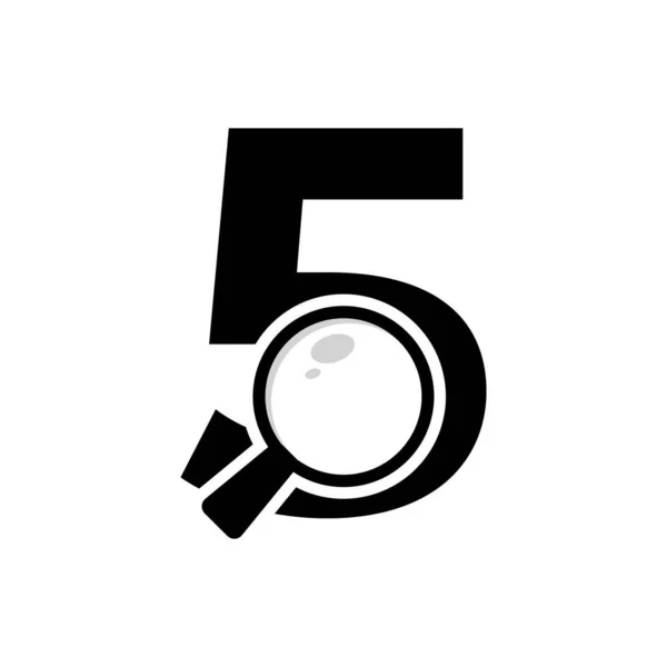 搜索标志 5号放大镜标志设计 — 图库矢量图片