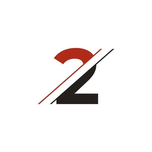 Número Logo Icono Diseño Vector Ilustración — Archivo Imágenes Vectoriales