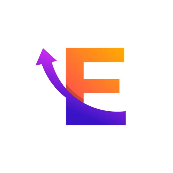 Baş Harf Yukarı Logo Sembolü Şirket Seyahat Başlama Lojistik Grafik — Stok Vektör
