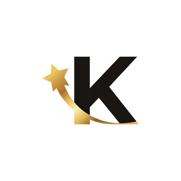 Golden Star Logo Icon Symbol Template Element — 스톡 벡터