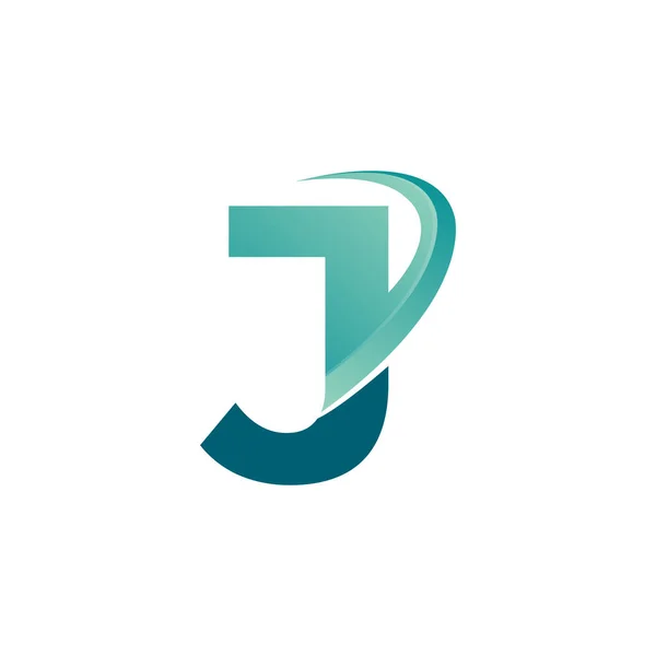 字母J带箭头标志旅行设计模板 病媒Eps — 图库矢量图片