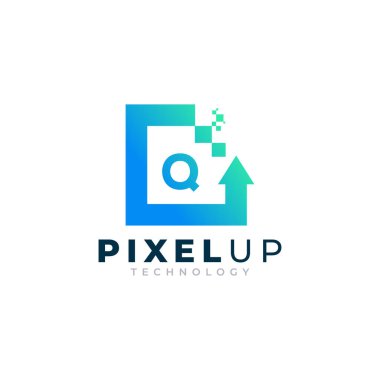 Ok Pikseli Logo Tasarımı İlham Harfi Q