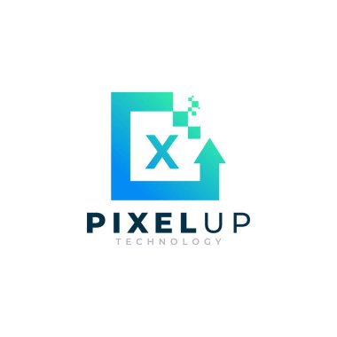 Arrow Piksel Logo Tasarımı İlham Veren İlk Harf X