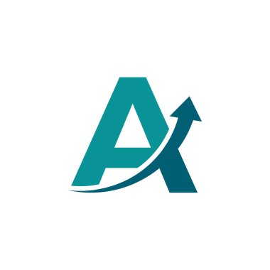 Baş harf A Arrow Up logo sembolü. Şirket, Seyahat, Başlama, Lojistik ve Grafik Logoları İçin İyi