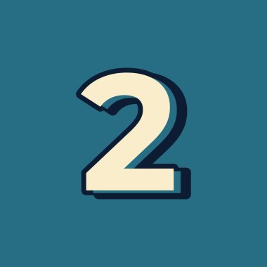 Büyük Harf Yazı Tipi Elemanı Şablonu ile 2 Numaralı Vintage Retro Biçim Alfabesi