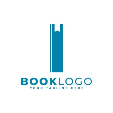 Harflerin baş harfi I Book Logo Tasarımı. Eğitim, İş ve İnşaat Logoları için kullanılabilir. Düz Vektör Logo Tasarımı Fikir Şablonu Elemanı