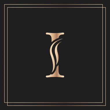 Zarif Kraliyet Kaligrafi Güzel Logosu. Kitap Tasarımı, Marka Adı, İş Kartı, Restoran, Butik veya Otel için Klasik Altın Amblemi