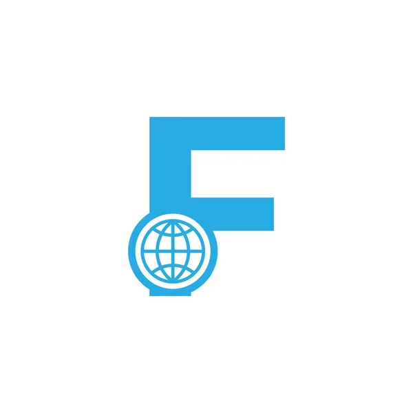 Lettre Initiale Globe Logo Design Template Element Vecteur Eps10 — Image vectorielle