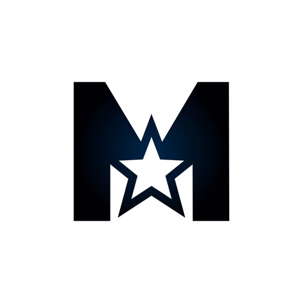 Harfi Yıldız Logosu Kazanan Ödül Premium Logolarda Kullanılabilir — Stok Vektör
