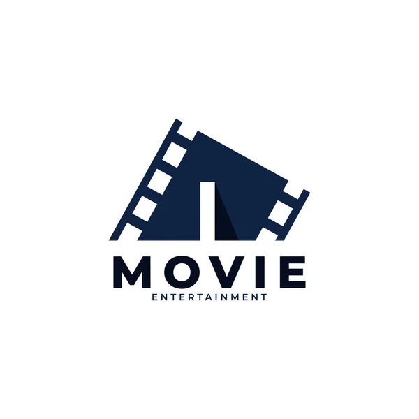 Film Logo Initial Letter Movie Logo Design Template Element Eps10 — Stockvektor