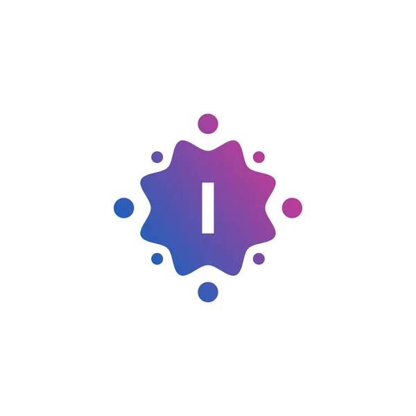 Smart Creative Letter Logo Design Template Dots Points Geometric Dot — Stock Vector