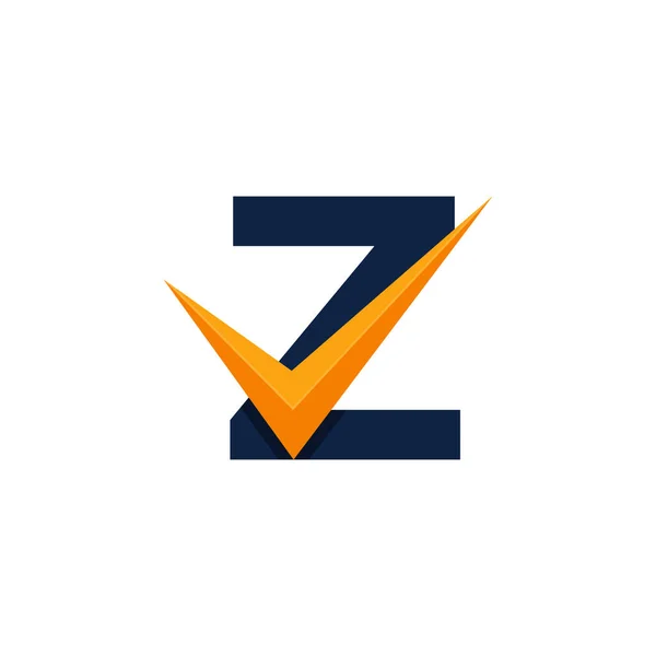 Затверджений Логотип Початкова Літера Перевірка Шаблону Дизайну Логотипу Векторні Eps10 — стоковий вектор