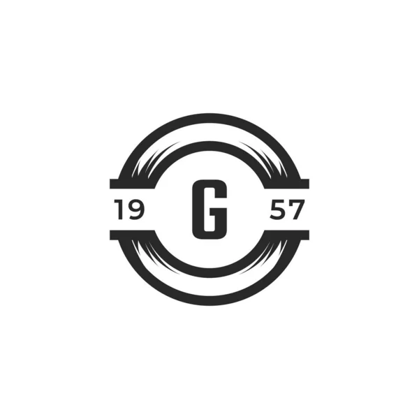 Vintage Insignia Letter Logo Design Template Element Geschikt Voor Identiteit — Stockvector