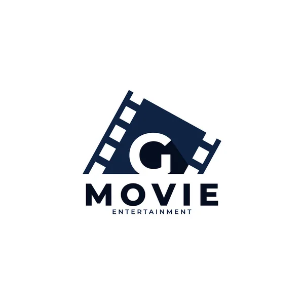 电影标志 初始字母G电影标志设计模板元素 第10部分病媒 — 图库矢量图片