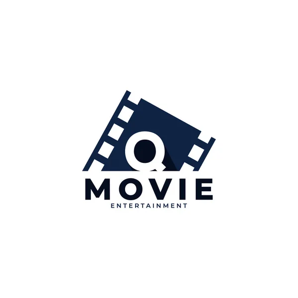 Filmlogotyp Inledande Bokstav Movie Logo Design Mall Element Eps10 Vektor — Stock vektor