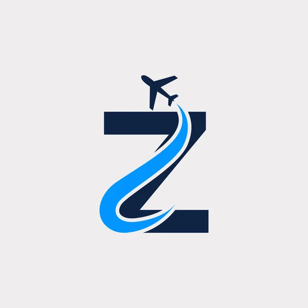 Creative Initial Letter Air Travel Logo Design Sablon Rész Vektor — Stock Vector