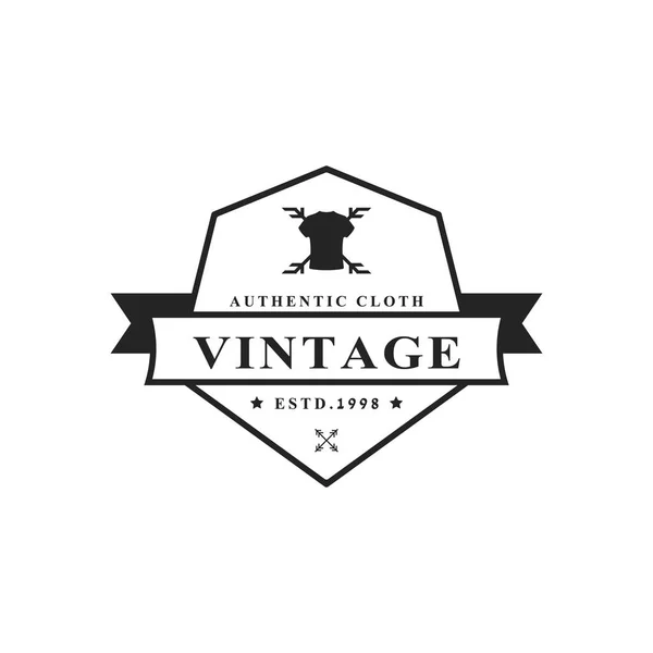 Insigne Rétro Vintage Pour Vêtements Logo Logo Design Inspiration — Image vectorielle