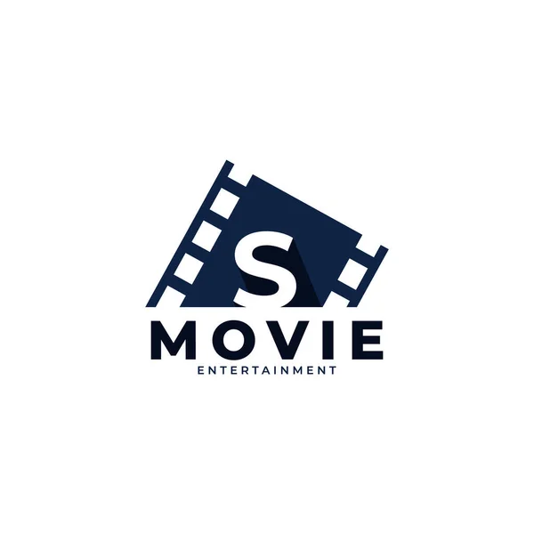 Λογότυπο Ταινίας Αρχικό Γράμμα Movie Λογότυπο Σχεδιασμός Πρότυπο Στοιχείο Διάνυσμα — Διανυσματικό Αρχείο