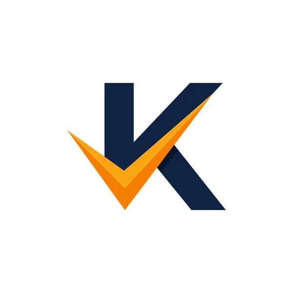 Logo Approvato Lettera Iniziale Check Logo Design Template Eps10 Vettore — Vettoriale Stock