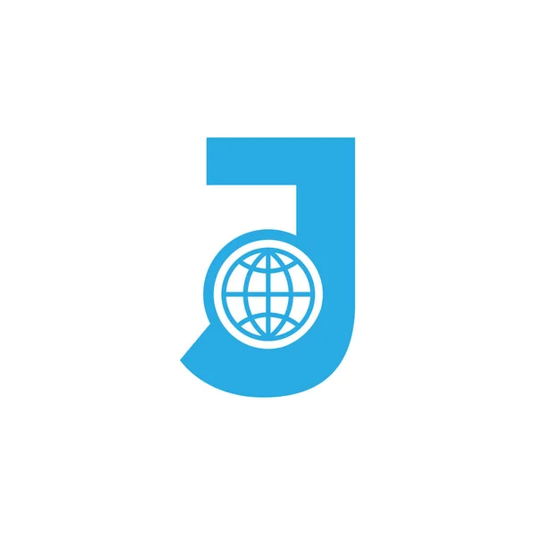 Αρχικό Γράμμα Globe Λογότυπο Σχεδιασμός Πρότυπο Στοιχείο Διάνυσμα Eps10 — Διανυσματικό Αρχείο