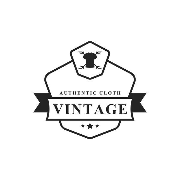Insignia Retro Vintage Para Ropa Logo Emblema Diseño Inspiración — Archivo Imágenes Vectoriales