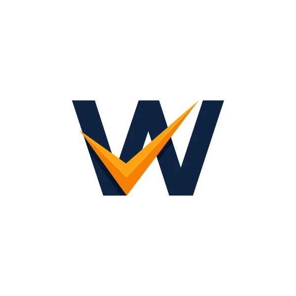 Zatwierdzone Logo Wstępne Pismo Sprawdź Szablon Projektu Logo Eps10 Wektor — Wektor stockowy