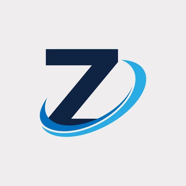 頭文字Z Techロゴデザインテンプレート要素 Eps10ベクトル — ストックベクタ