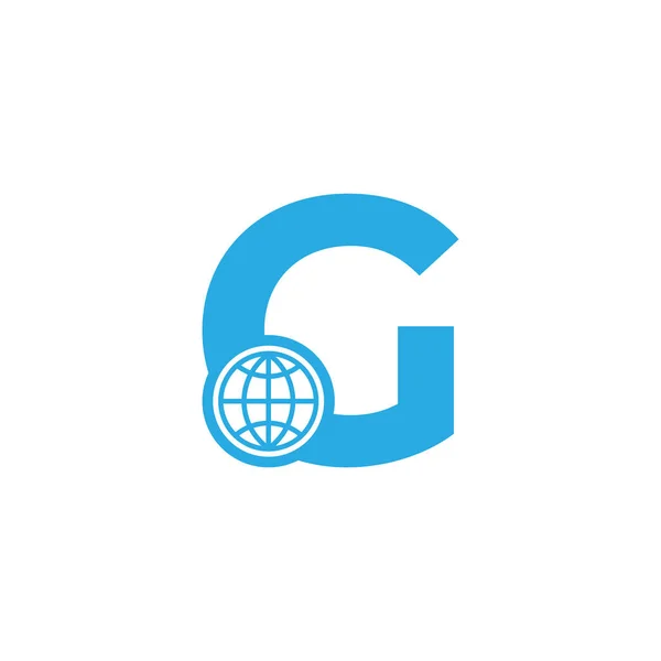 Lettera Iniziale Globe Logo Design Template Element Eps10 Vettoriale — Vettoriale Stock