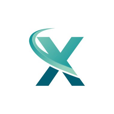 Arrow Logo Tasarım Şablonu ile X Harfi Seyahat. Vektör EPS 10